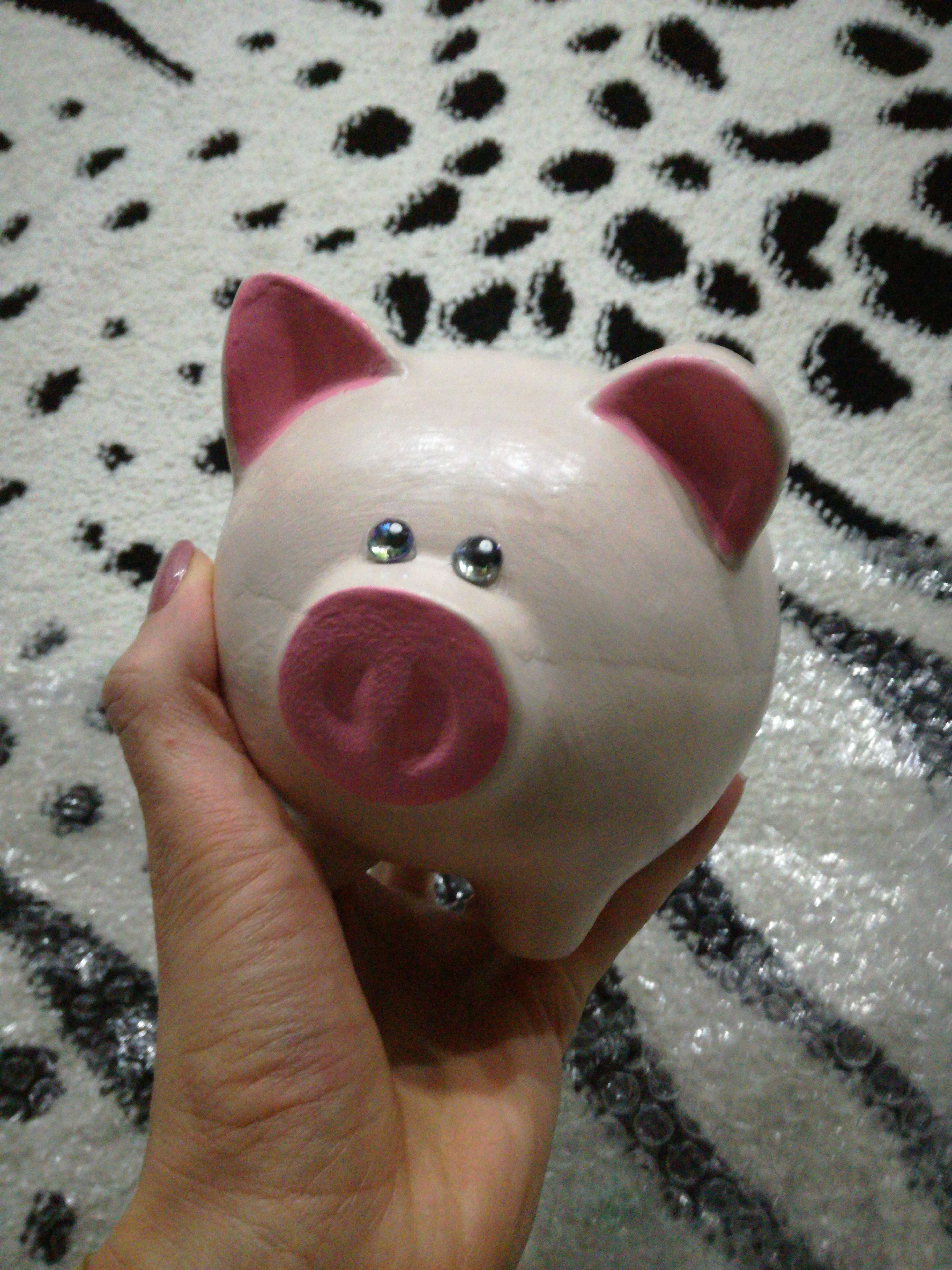 Фотография покупателя товара Копилка "Свинка", глянец, розовый цвет, 12 см, микс - Фото 7