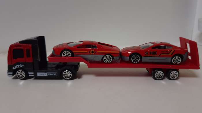 Фотография покупателя товара Машинка металлическая «Строительный автовоз», масштаб 1:64, МИКС - Фото 1