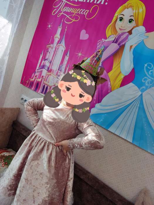 Фотография покупателя товара Платье для девочки нарядное KAFTAN "Куколка", розовый, рост 98-104, р.30 - Фото 1