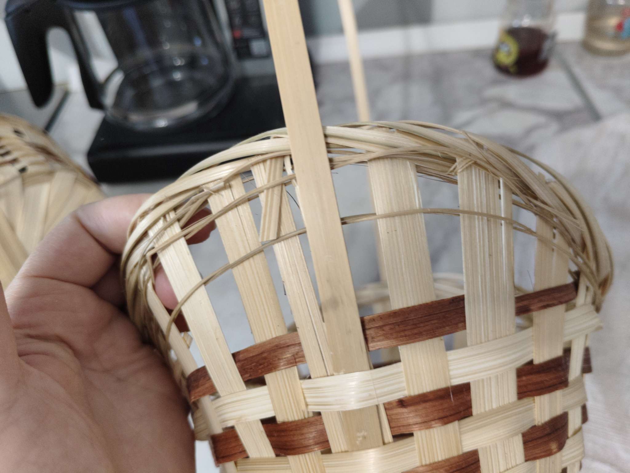 Фотография покупателя товара Корзина плетёная для хранения «Ладья», 24×17×8 см, бамбук, с ручкой, бежевая - Фото 97