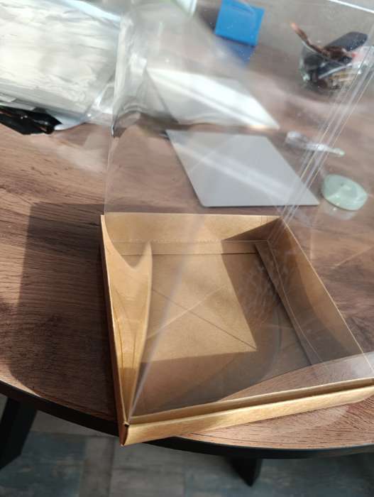 Фотография покупателя товара Коробка для пирожных, крафт, 14.5×14.5×17.5 см - Фото 33