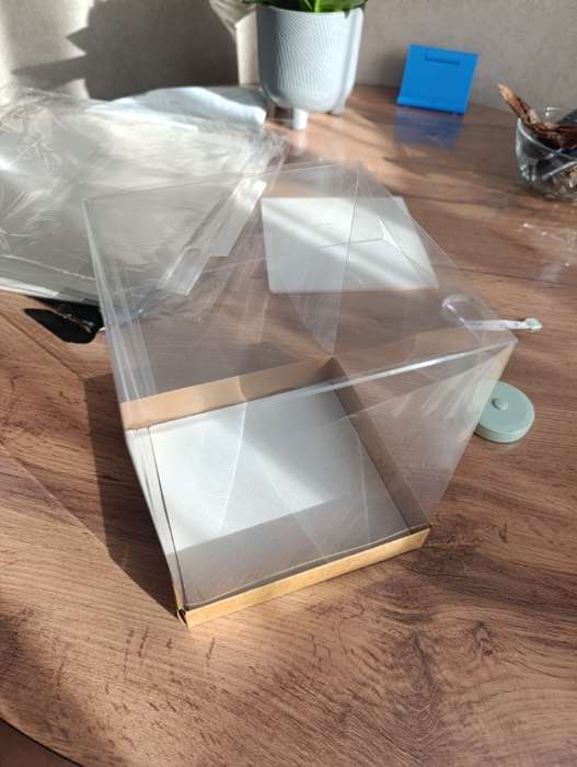 Фотография покупателя товара Коробка для пирожных, крафт, 14.5×14.5×17.5 см - Фото 35