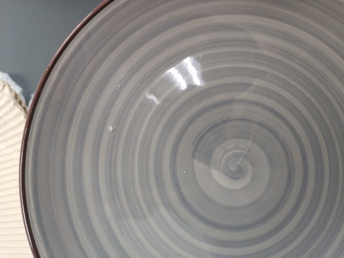 Фотография покупателя товара Тарелка керамическая десертная Доляна «Морской мир», d=19 см, цвет коричневый