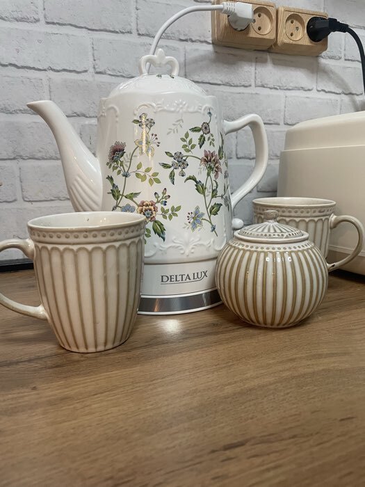 Фотография покупателя товара Набор кружек Доляна «Винтаж», 350 мл, 2 шт., керамика, бирюзовые - Фото 1