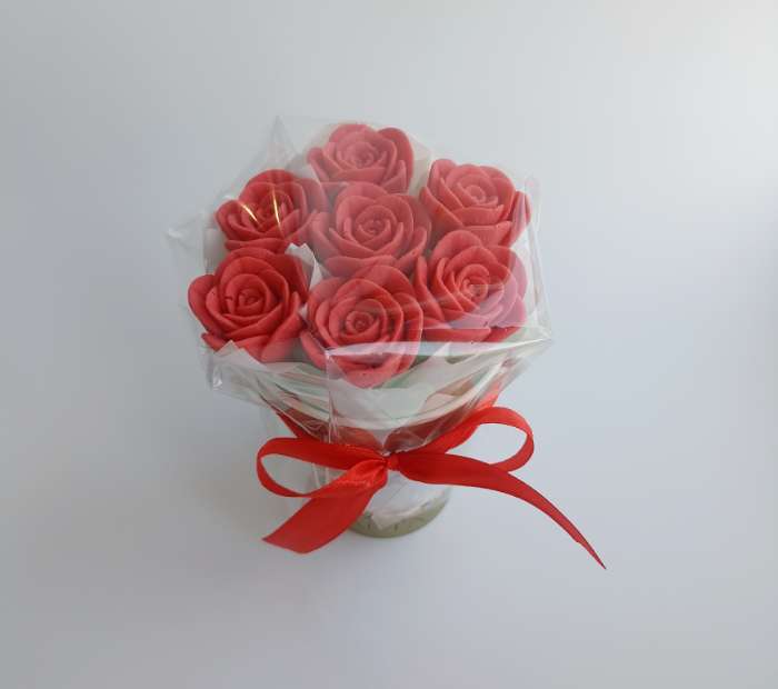 Фотография покупателя товара Лента атласная, 12 мм, 23±1 м, красная №26