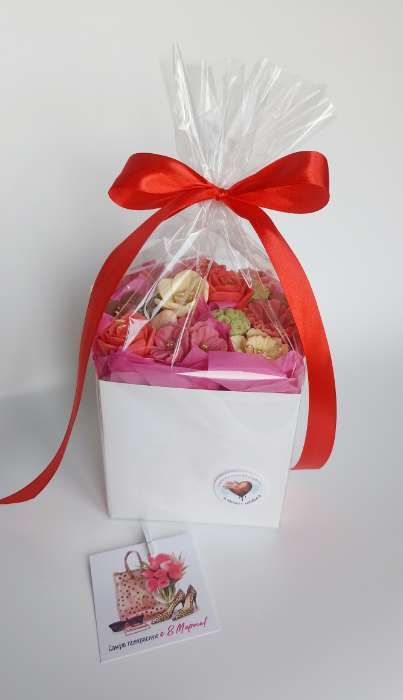 Фотография покупателя товара Лента атласная, 12 мм, 23±1 м, красная №26