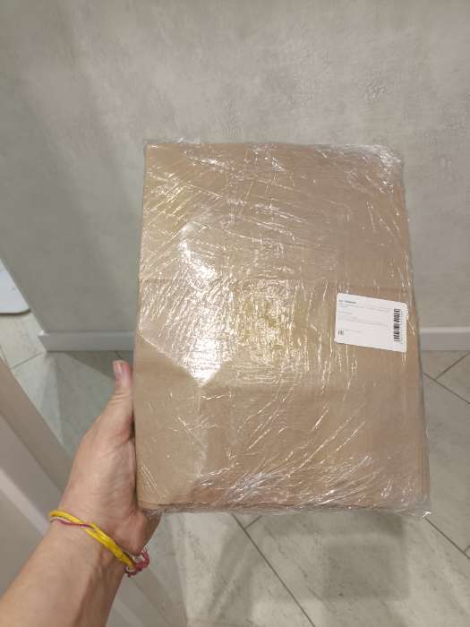 Фотография покупателя товара Пакет крафт без печати, плоская ручка 35×15×45 см - Фото 1