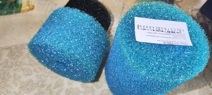 Фотография покупателя товара Губка круглая № 2, крупнопористая, 6×6×12 см, синяя - Фото 5