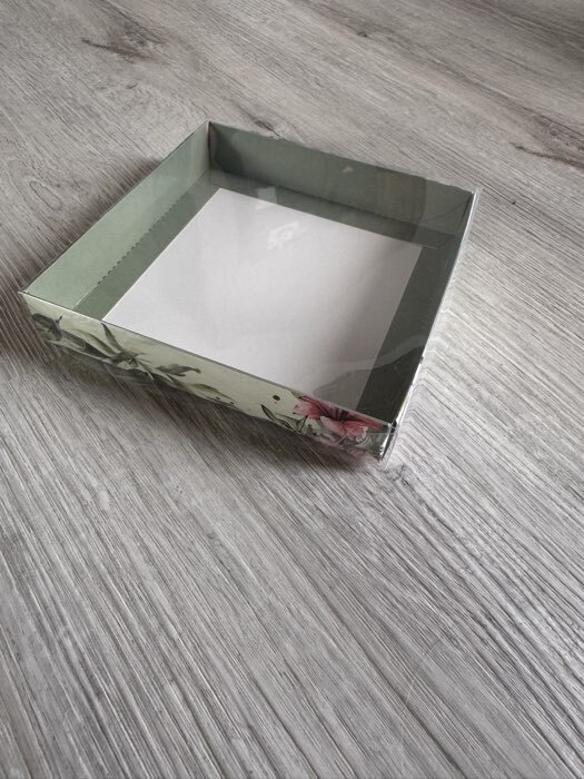 Фотография покупателя товара Коробка сборная с PVC крышкой, «Для тебя», 16×16×3 см - Фото 1