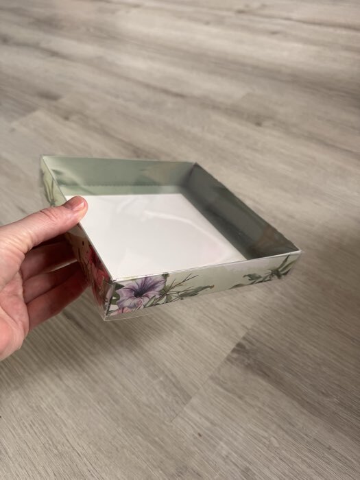 Фотография покупателя товара Коробка сборная с PVC крышкой, «Для тебя», 16×16×3 см - Фото 4