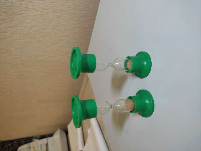 Фотография покупателя товара Песочные часы настольные на 2 минуты - Фото 1