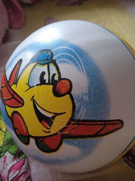 Фотография покупателя товара Мяч резиновый, с рисунком, d=20 см, МИКС - Фото 1