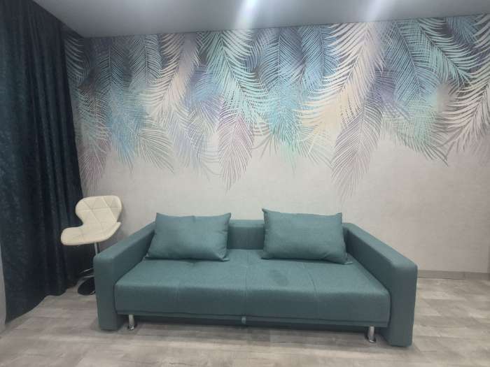 Фотография покупателя товара Диван прямой NEXT, c подлокотниками, спальное место 1200×1950 мм, обивка рогожка, цвет coffee - Фото 3