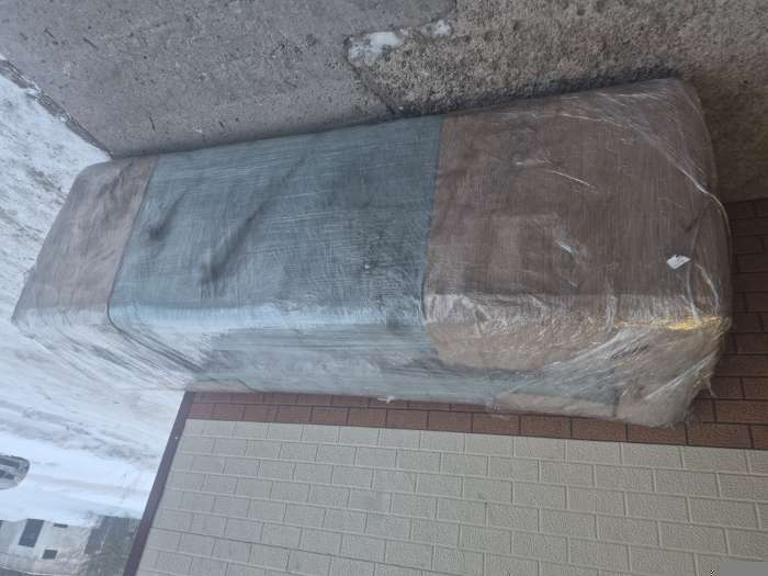 Фотография покупателя товара Диван прямой NEXT, c подлокотниками, спальное место 1200×1950 мм, обивка рогожка, цвет coffee - Фото 7