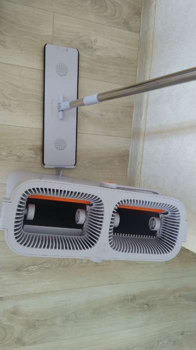 Фотография покупателя товара Швабра с отжимом и ведром Future Alp 4 clean system, высота швабры 140 см, 3 профессиональные насадки - Фото 3