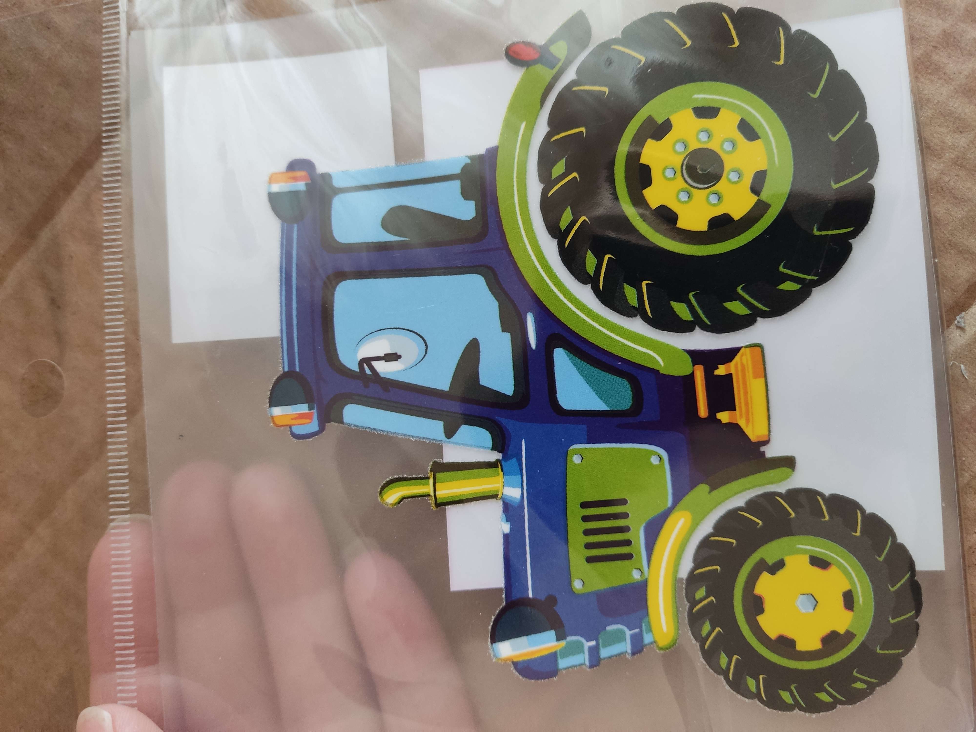 Фотография покупателя товара Термотрансфер «Трактор», 12 × 10,4 см