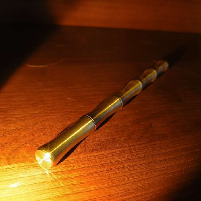 Фотография покупателя товара Нож для китайского чая Пуэр ДЖЕКИЧАЙ, 14.5 см, латунь, золотистый - Фото 1