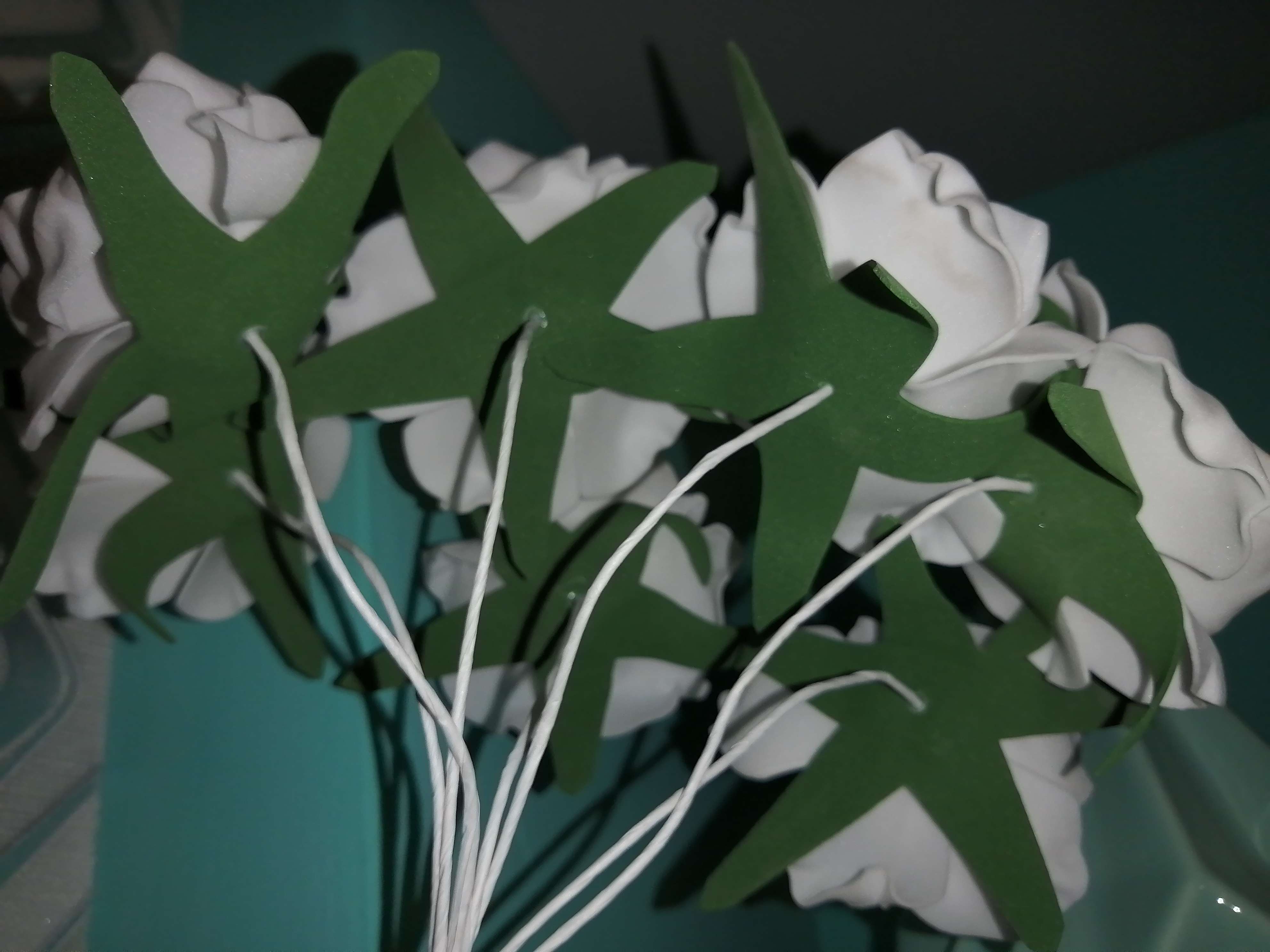 Фотография покупателя товара Букет "Объёмный цветок" 7 цветков, белый - Фото 5