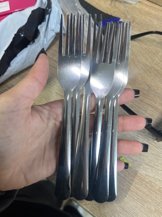 Фотография покупателя товара Вилка столовая Доляна «Нордик», длина 17.4 см, толщина 1.2 мм, нержавеющая сталь, серебристая - Фото 1