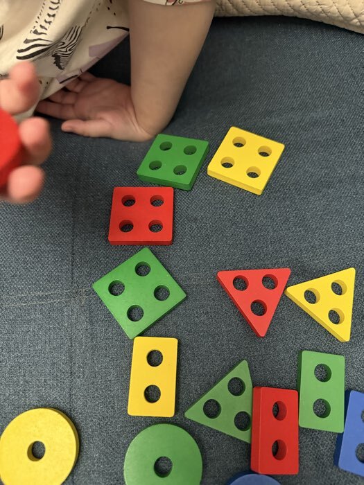 Фотография покупателя товара Пирамидка логическая Лесная мастерская «Фигуры», окрас глянцевый - Фото 7