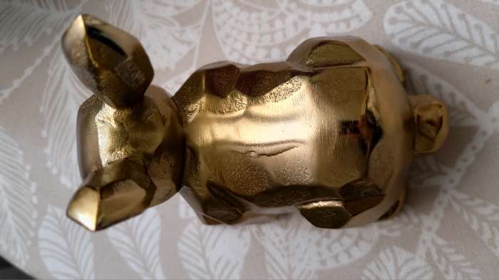 Фотография покупателя товара Сувенир «Заяц», 14×7×13 см, алюминий - Фото 6