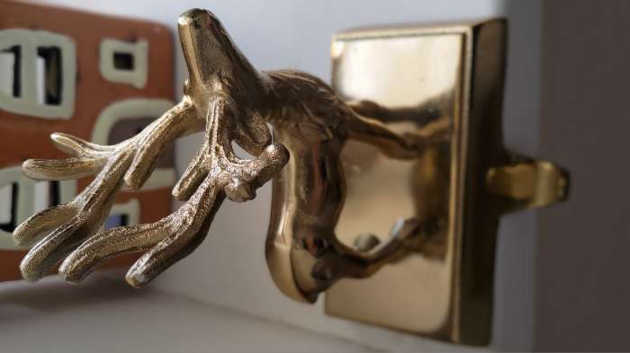 Фотография покупателя товара Сувенир с крючком «Олень», 12×9×18 см, алюминий - Фото 2