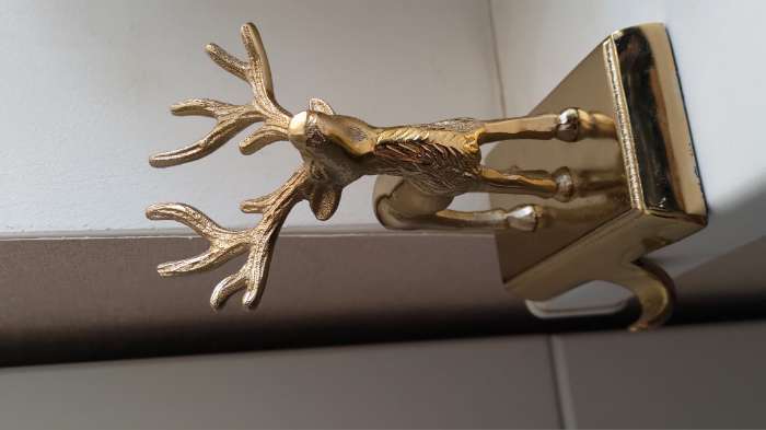 Фотография покупателя товара Сувенир с крючком «Олень», 12×9×18 см, алюминий - Фото 4