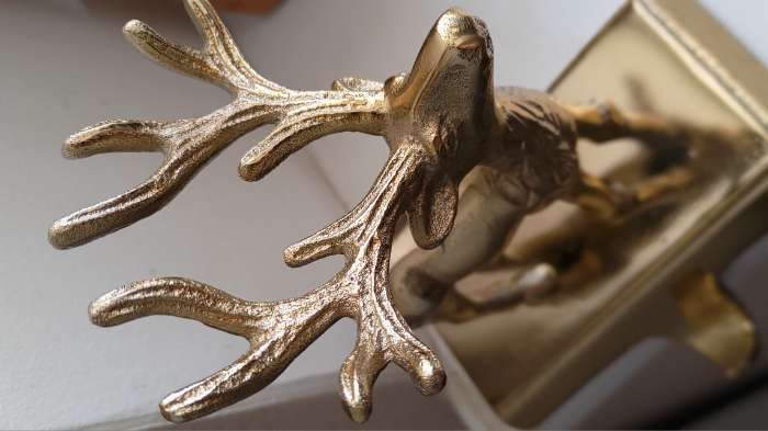 Фотография покупателя товара Сувенир с крючком «Олень», 12×9×18 см, алюминий - Фото 5