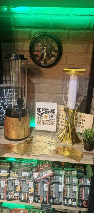 Фотография покупателя товара Башня пивная WoodPlast, колба 3 л, ёмкость для льда 3 л, 18.5×18.5×54 см, пластик, чёрная, коричневая - Фото 1