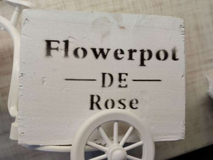Фотография покупателя товара Декоративное кашпо для цветов «Велосипед Flowerpot de Rose», 26×12×18 см, дерево, пластик, белое - Фото 29