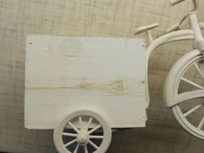 Фотография покупателя товара Декоративное кашпо для цветов «Велосипед Flowerpot de Rose», 26×12×18 см, дерево, пластик, белое - Фото 30