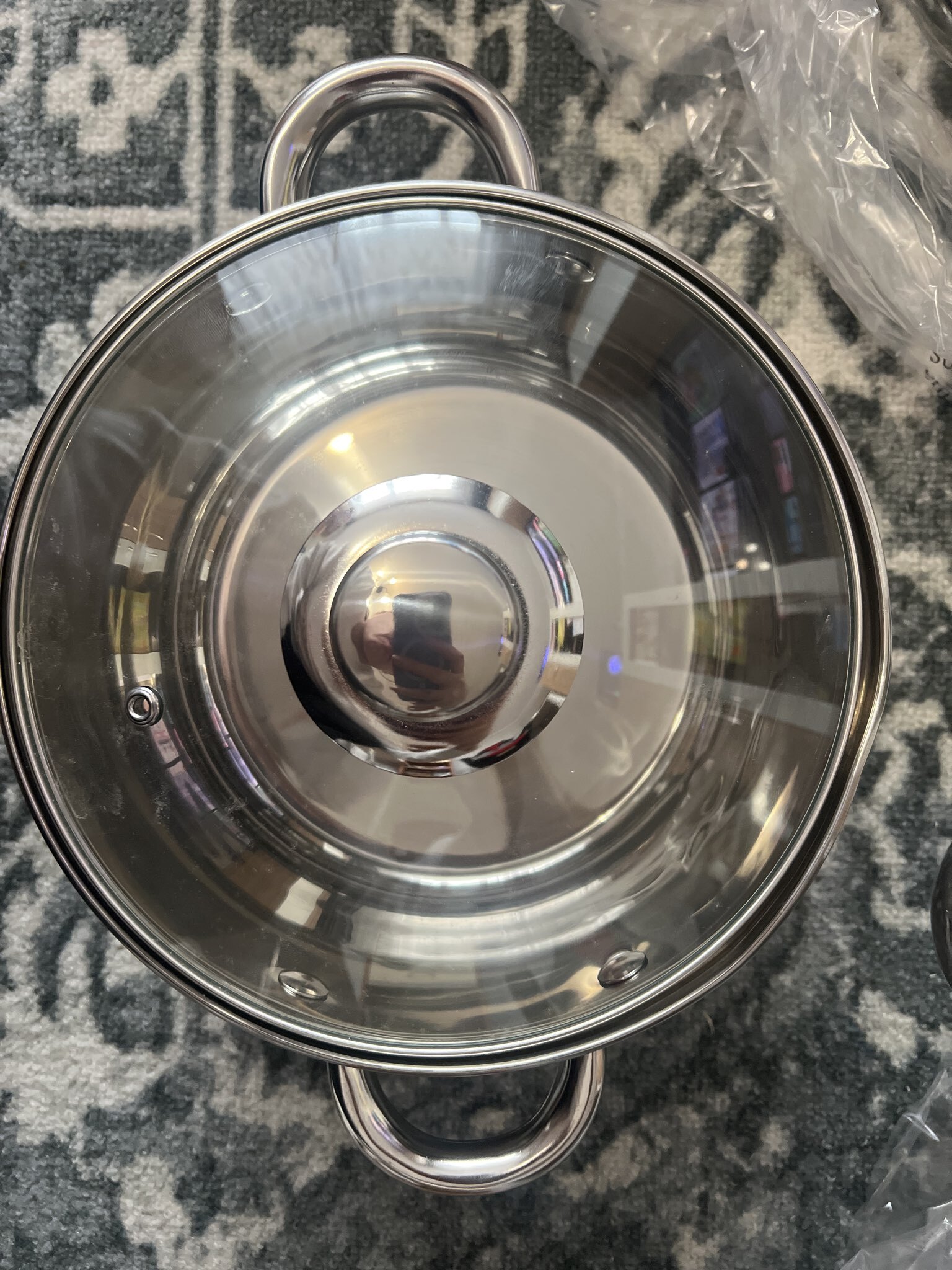 Фотография покупателя товара Набор кастрюль из нержавеющей стали Доляна «Сильве», 3 предмета: 2.3 л, 3.2 л, 4.2 л, крышки - Фото 2