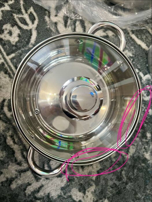 Фотография покупателя товара Набор кастрюль из нержавеющей стали Доляна «Сильве», 3 предмета: 2.3 л, 3.2 л, 4.2 л, крышки - Фото 4