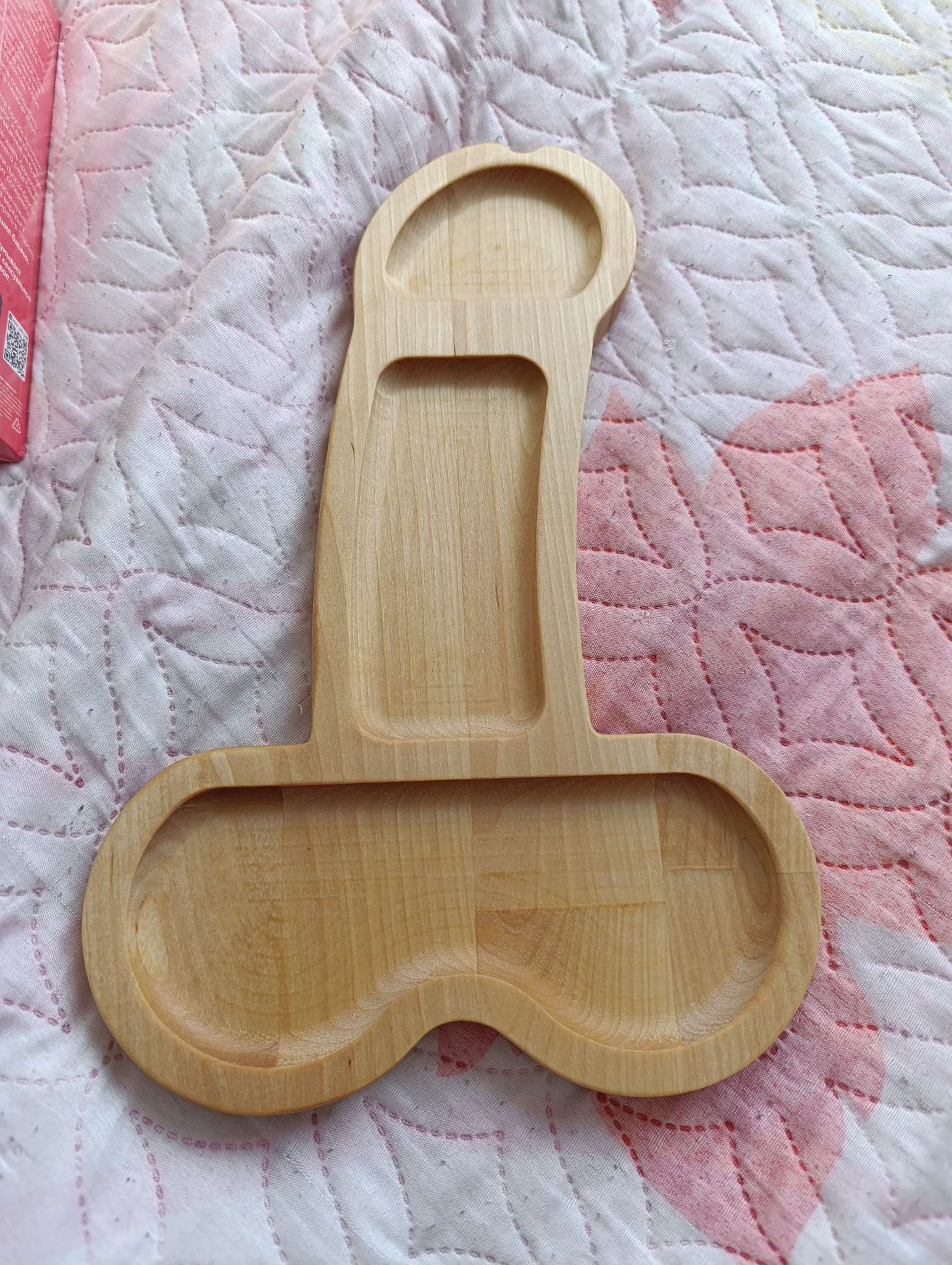 Фотография покупателя товара Блюдо деревянное для подачи «XL», в подарочной коробке, береза, 32.5×20×1.7 см - Фото 1