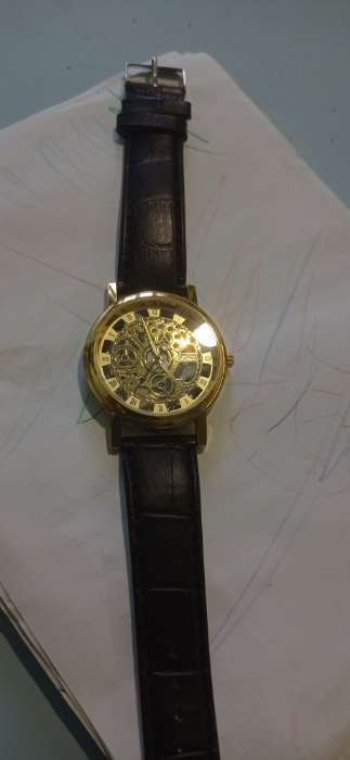 Фотография покупателя товара Часы мужские наручные кварцевые "Осборн", ремешок экокожа - Фото 2