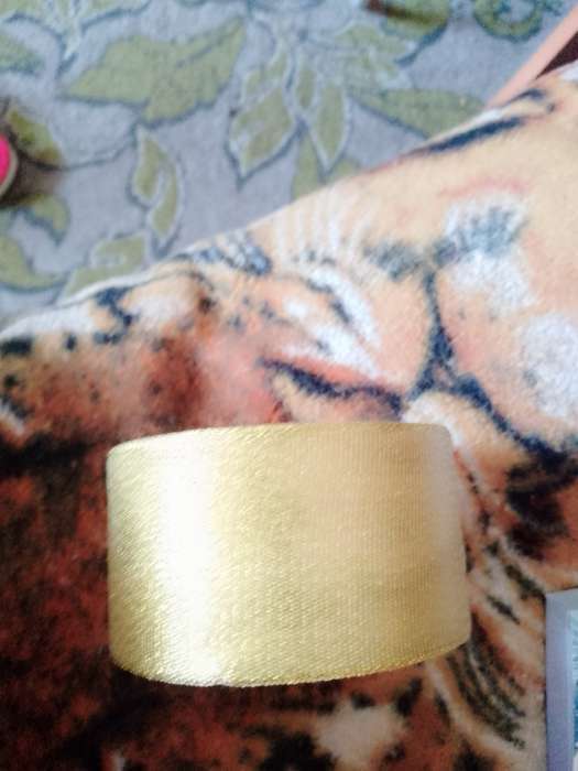 Фотография покупателя товара Лента парчовая, 6 мм, 23±1 м, цвет золотой - Фото 1