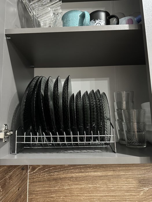 Фотография покупателя товара Сушилка для посуды Доляна, 28.5×20×10 см, хромированная - Фото 1