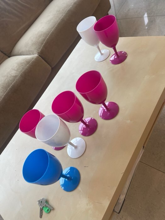 Фотография покупателя товара Бокал для вина «Салют», 400 мл, пластик, МИКС - Фото 1