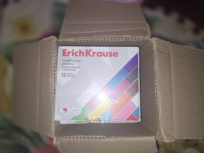 Фотография покупателя товара Пластилин ErichKrause Basic light pack, 10 цветов, 160 г, европодвес, в пакете - Фото 1