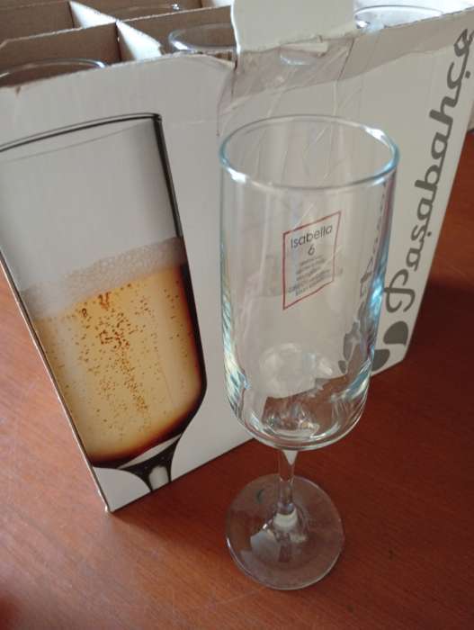 Фотография покупателя товара Бокалы для шампанского Isabella, 200 мл, набор 6 шт., стекло, прозрачные - Фото 3