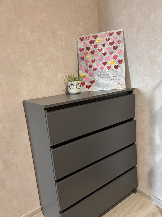 Фотография покупателя товара Комод для хранения «Клик Мебель. Мадера», 4 ящика, 800×420×1000 мм, цвет белый - Фото 2