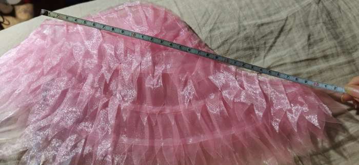 Фотография покупателя товара Карнавальные крылья «Ангел», двухсторонние, розовые, 75×24 - Фото 2