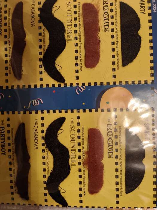 Фотография покупателя товара Карнавальные усы «Разные», набор 12 шт.