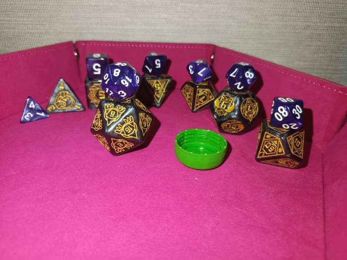 Фотография покупателя товара Дайсы для ДнД «Топаз», 7 шт. - Фото 2