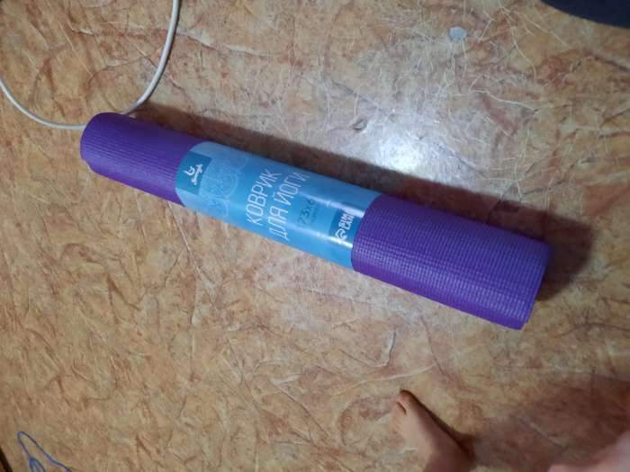 Фотография покупателя товара Коврик для йоги Sangh «Мандала», 173х61х0,4 см, цвет фиолетовый - Фото 4