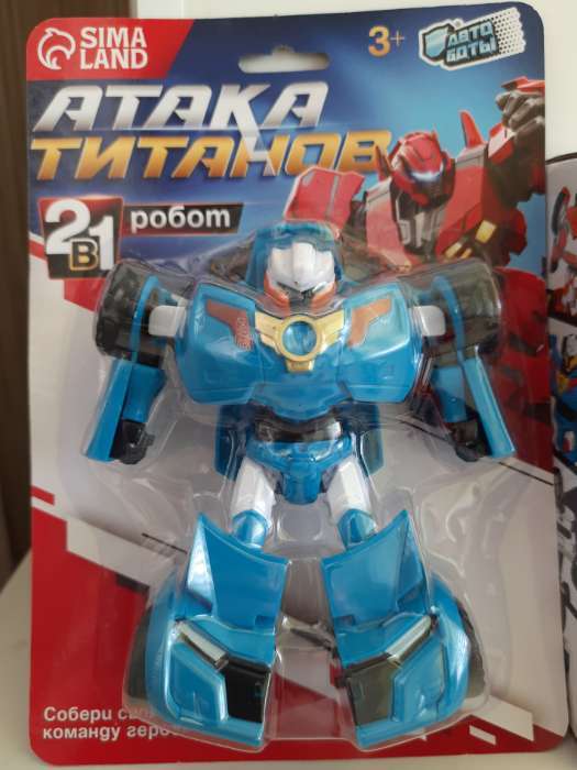 Фотография покупателя товара Робот «Автобот», трансформируется, цвет синий - Фото 1