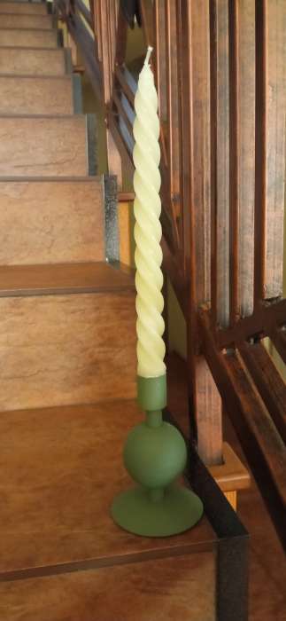 Фотография покупателя товара Свеча витая, 2.3×24.5 см, 5 ч, 50 г, белая - Фото 1