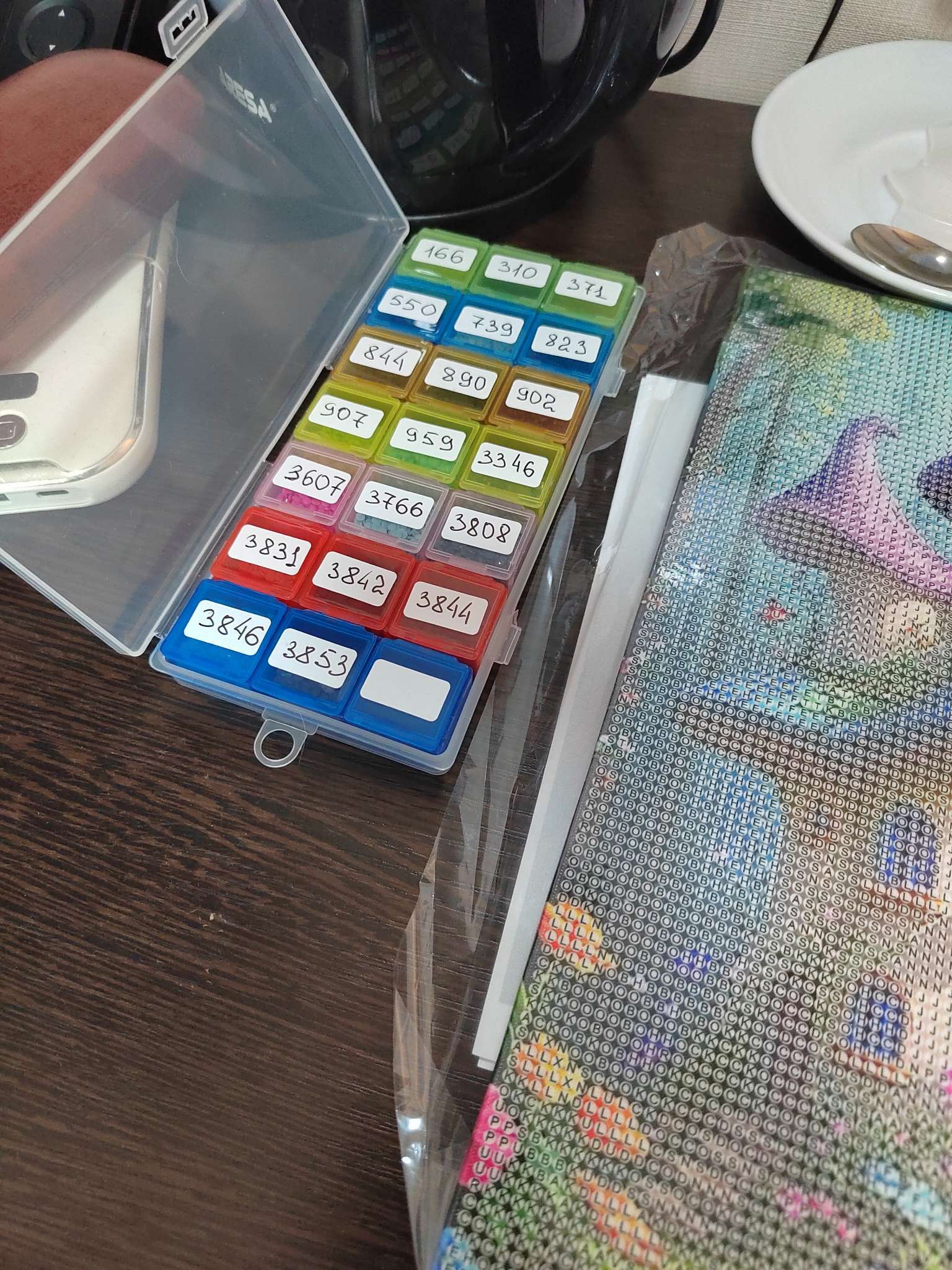 Фотография покупателя товара Органайзер для хранения мелочей, 21 ячейка, 19×8×2 см, МИКС - Фото 1