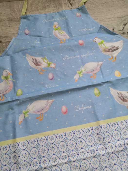 Фотография покупателя товара Фартук Этель «Пасхальные радости» 60х70 см, 100% хлопок, саржа 190 гр/м2 - Фото 4