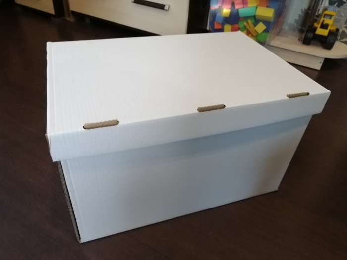 Фотография покупателя товара Коробка для хранения, белая, 48 х 32,5 х 29,5 см - Фото 4